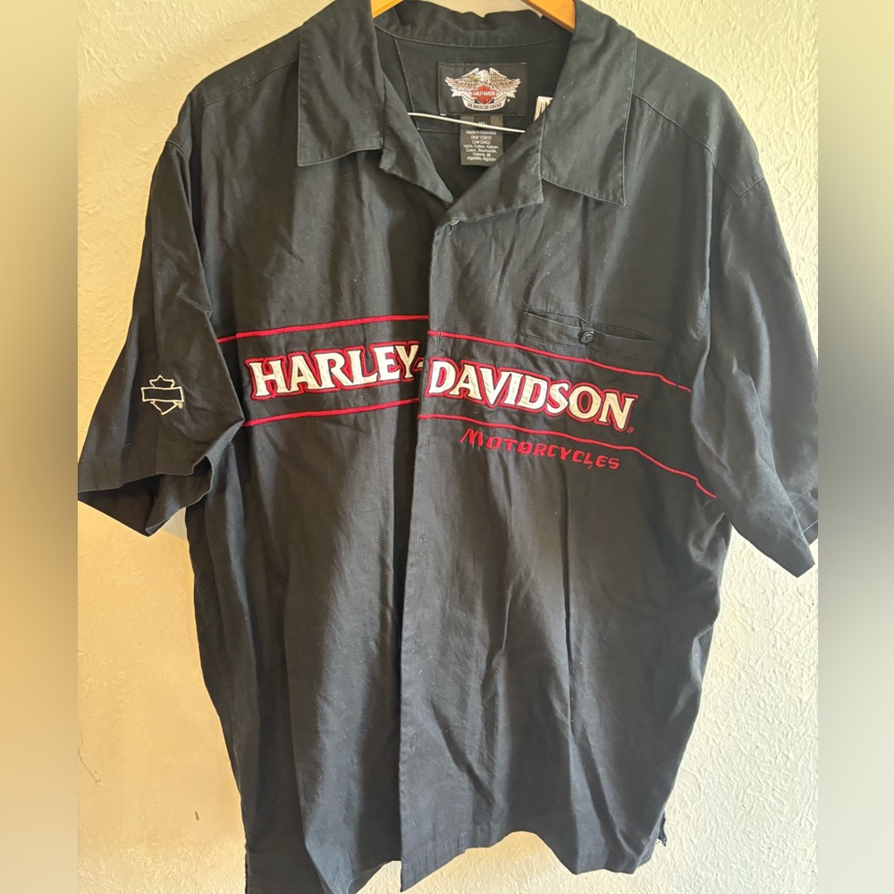 Vintahe Harley Davidson Button Down XL